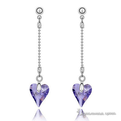 Пусеты Lucky Line, цвет фиолетовый