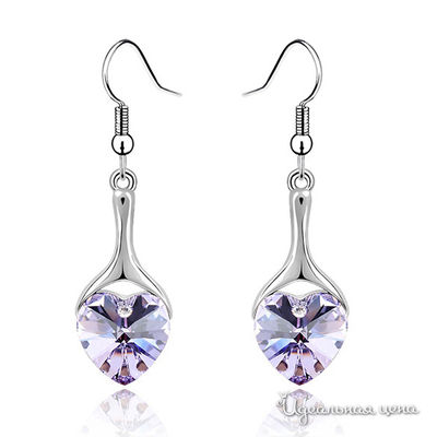 Серьга Lucky Line, цвет танзанит (фиолетовый)