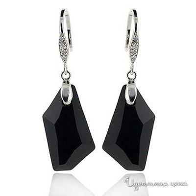 Серьга Lucky Line, цвет черный