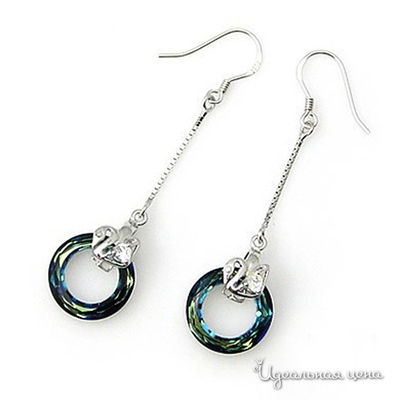 Серьга Lucky Line, цвет Зеленый