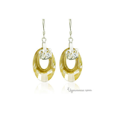 Серьга Lucky Line, цвет светло-желтый