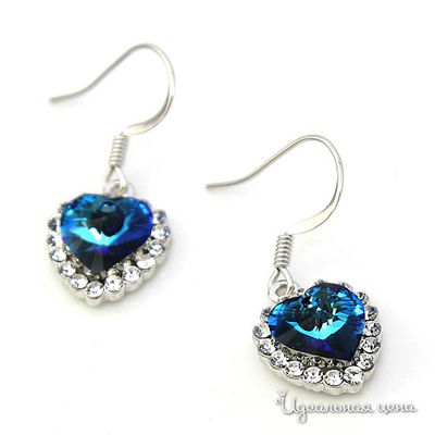 Серьга Lucky Line, цвет бермуды(синий)