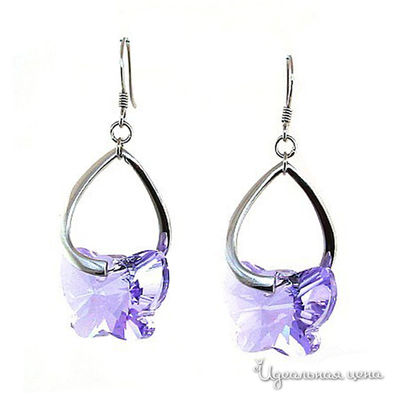 Серьги Lucky Line, цвет фиолетовый