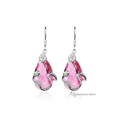 Серьги Lucky Line, цвет светло-розовый