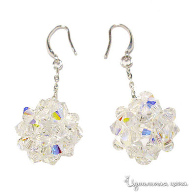 Серьга Lucky Line, цвет прозрачный