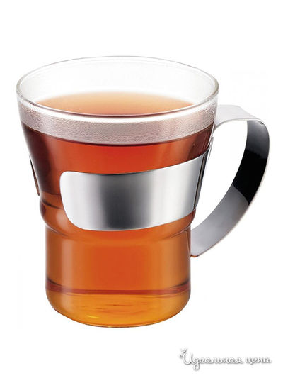 Набор кружек кофейных, 2 шт Bodum, цвет хром