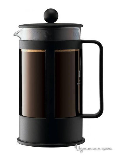 Кофейник с прессом Bodum, цвет чёрный