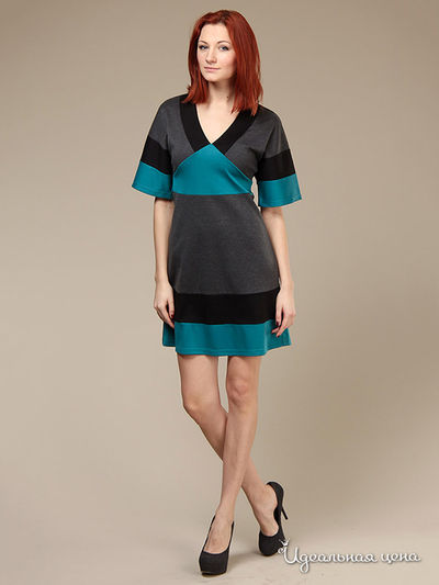 Платье Arrangee, цвет серый, зеленый