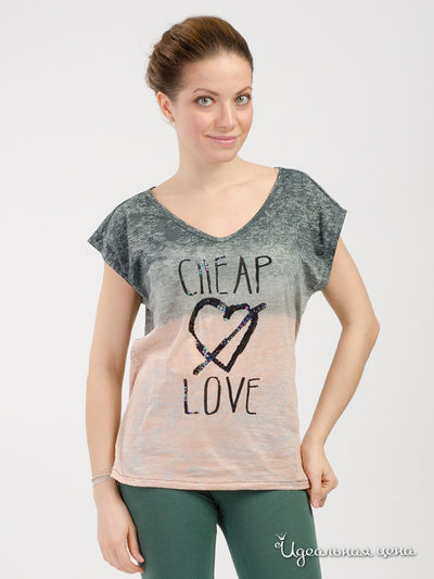 Футболка Silvian Heach, цвет серый меланж