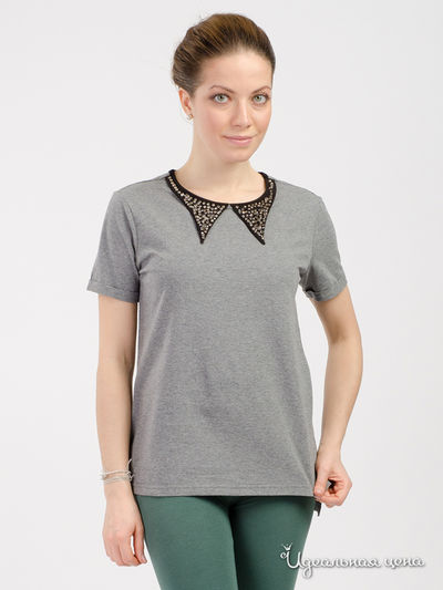 Футболка Silvian Heach, цвет серый меланж