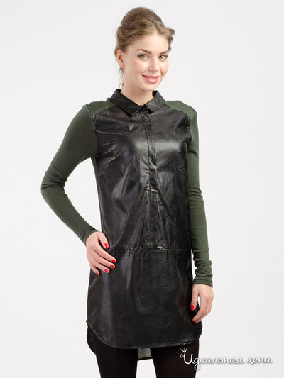 Платье Silvian Heach, цвет темно-зеленый