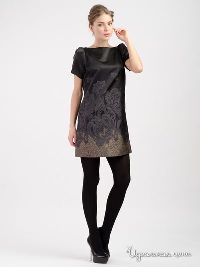 Платье Silvian Heach, цвет черный, серый