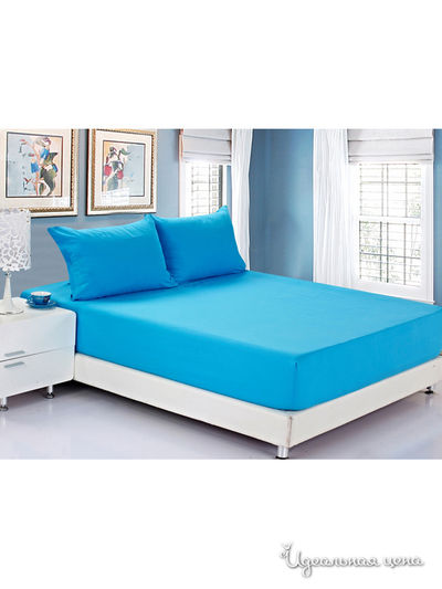 Простыня Valtery, цвет бирюзовый