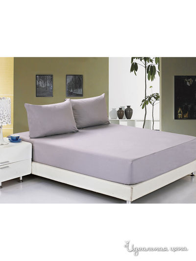 Простыня Valtery, цвет фиолетовый