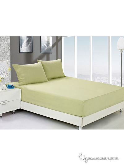 Простыня Valtery, цвет оливковый