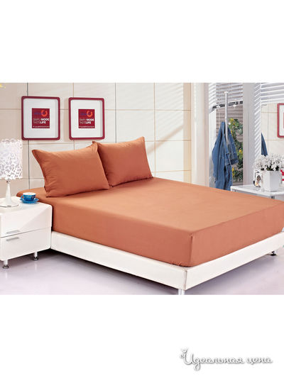 Простыня Valtery, цвет кралловый