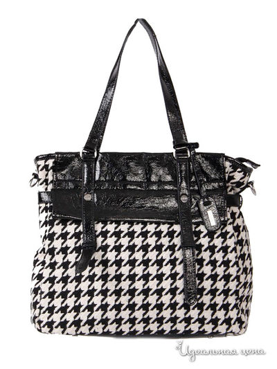 Сумка L. Credi, цвет черно-белый