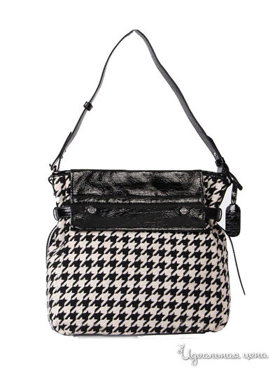 Сумка L. Credi, цвет черно-белый
