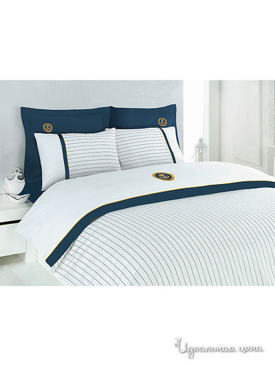 Постельное белье Issimo, цвет синий/белый