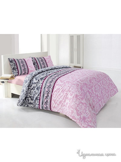 Постельное белье Issimo, цвет розовый/серый