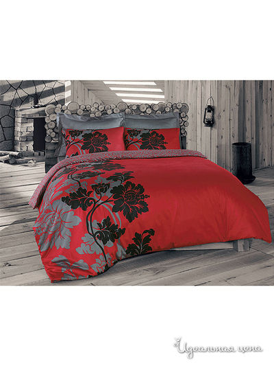 Постельное белье Issimo, цвет винно-серый