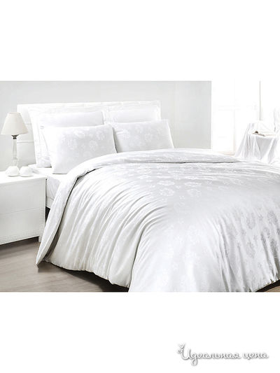 Комплект постельного белья Евро Issimo, цвет белый