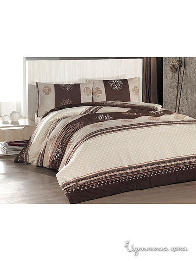 Постельное белье Issimo, цвет бежево-коричневый