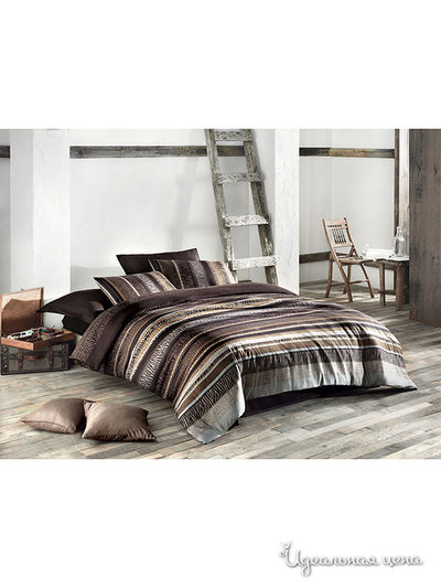 Постельное белье Issimo, цвет шоколад