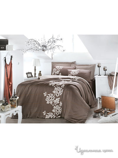 Постельное белье Issimo, цвет молочный шоколад