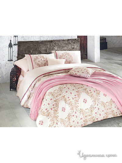 Постельное белье Issimo, цвет кремовый/розовый