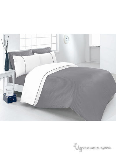 Постельное белье Issimo, цвет серый/белый