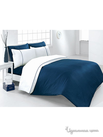 Постельное белье Issimo, цвет синий/белый