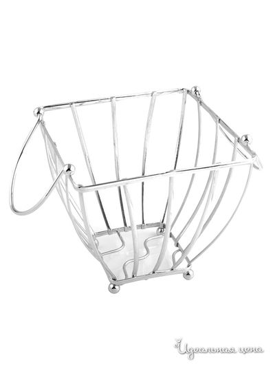 Фруктовница, 18х17х17 см Regent, цвет стальной