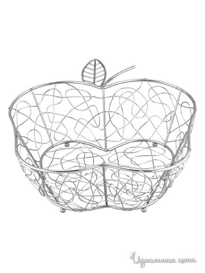 Фруктовница, 29х27х10 см Regent, цвет стальной