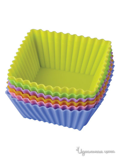 Набор форм для выпечки, 7х3,5 см Regent, цвет зеленый, лиловый, синий