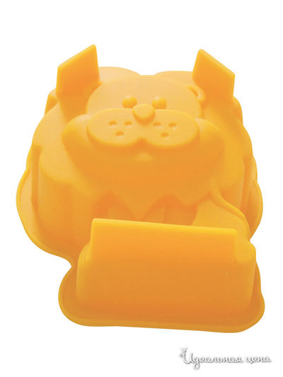 Форма для выпечки "Львенок", 10x9x4 см Regent, цвет жёлтый