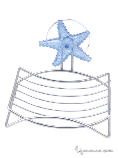 Мыльница подвесная, 12х9х2 см Regent, цвет коричневый, черный