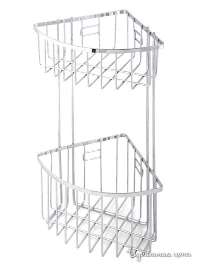 Полка угловая для ванной комнаты Regent, цвет стальной