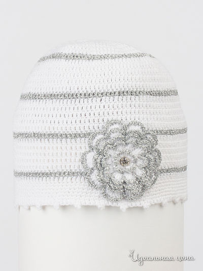 Шляпа Happyhats, цвет белый/серебро