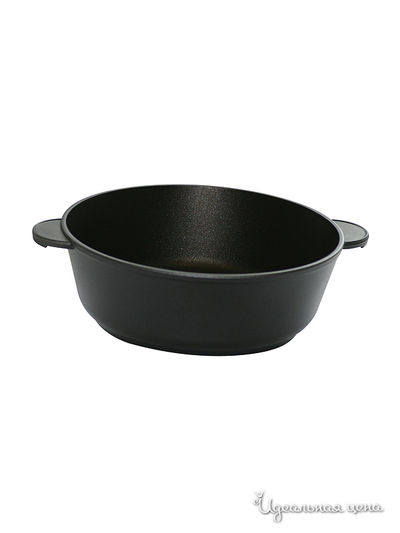 Сковорода-жаровня 26 см Любава, цвет коричневый, черный