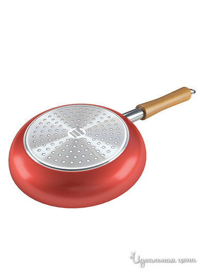 Сковорода 26 см Биофлон, цвет красный, черный