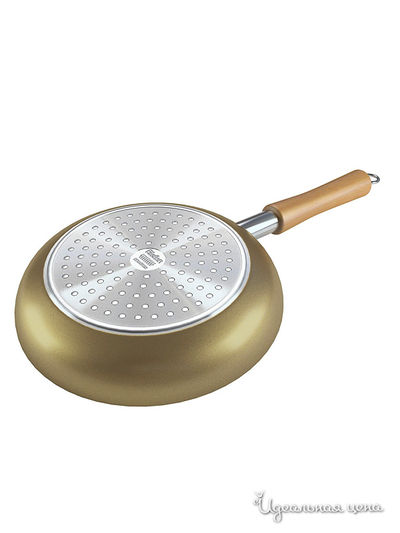 Сковорода 28 см Биофлон, цвет зеленый, черный