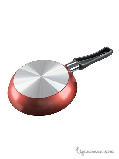 Сковорода 12 см Биофлон, цвет красный