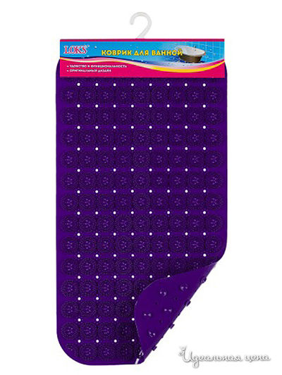 Коврик для ванной, 71x38 Loks, цвет фиолетовый