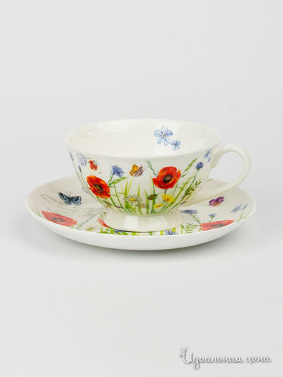 Чашка с блюдцем Nuova R2S, цвет Мультиколор