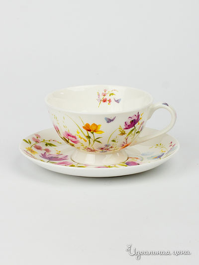 Чашка с блюдцем Nuova R2S, цвет Мультиколор