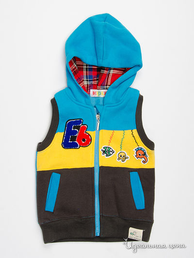 Жилет Kidly, цвет голубой, желтый, синий