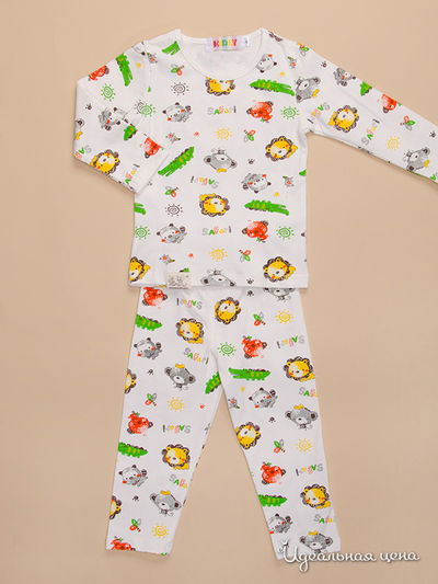 Комплект Kidly, цвет белый с принтом