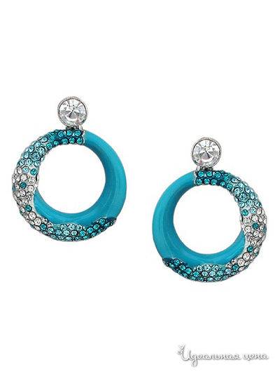 Серьги Be You to Full, цвет голубой