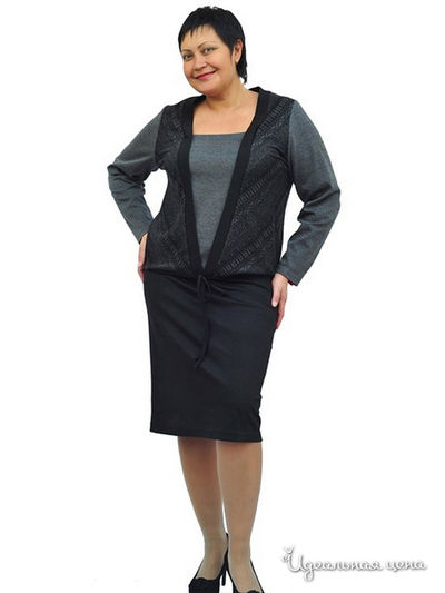 Платье Ladystyle, цвет черный, серый